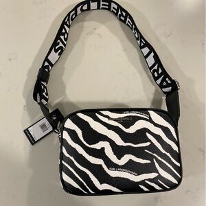 NWT - Karl Lagerfeld Maybelle Bag - Zebra Print